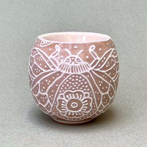 Textured Pink Beetle Essential Oil Diffuser