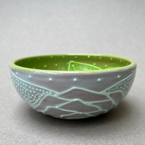 Medium Textured Green Bowl