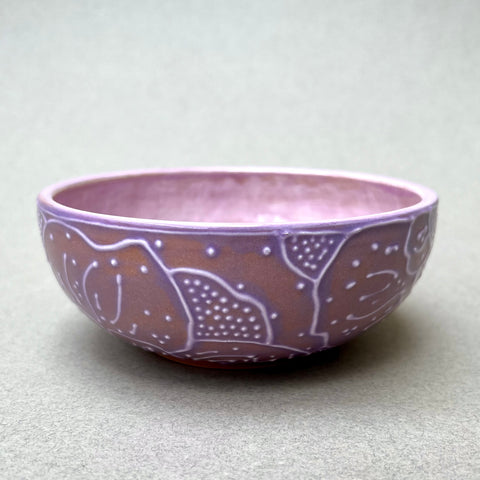 Medium Textured Lilac Bowl