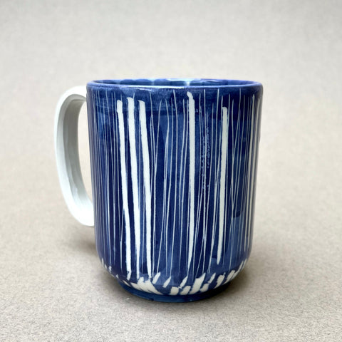 Large Blue Stripes Mug
